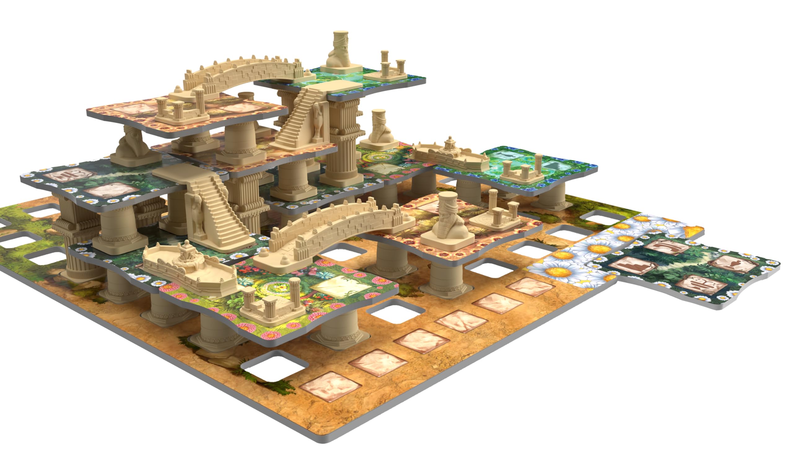 Pendragon - Babylon - Edizione Italiana - Gioco da tavolo strategico per famiglie - Posizionamento tessere 3D | Da 2 a 4 giocatori | 60 minuti | Età 8+