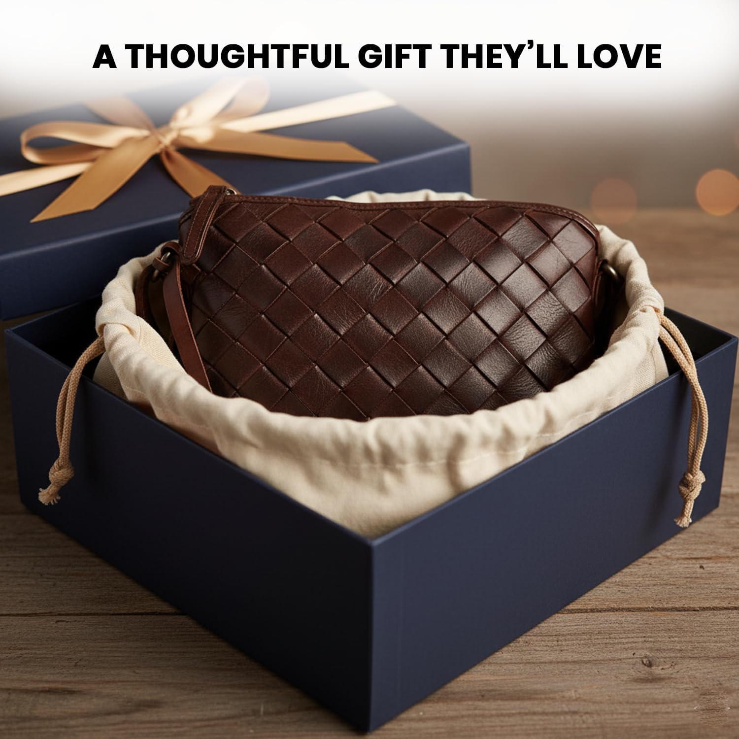 Genuine Leather Crossbody Sling Bag for Women - Trendy Casual Office Bag with Adjustable Strap - Image 9