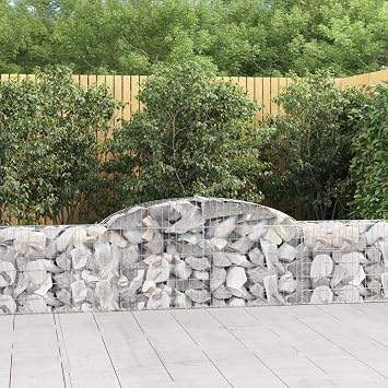Gabion Basket Galvanized Iron Wire Fencing Welded Steel Mesh Cage for Retaining Walls, Decorative Landscape, Garden and Patio Rock Inlays
