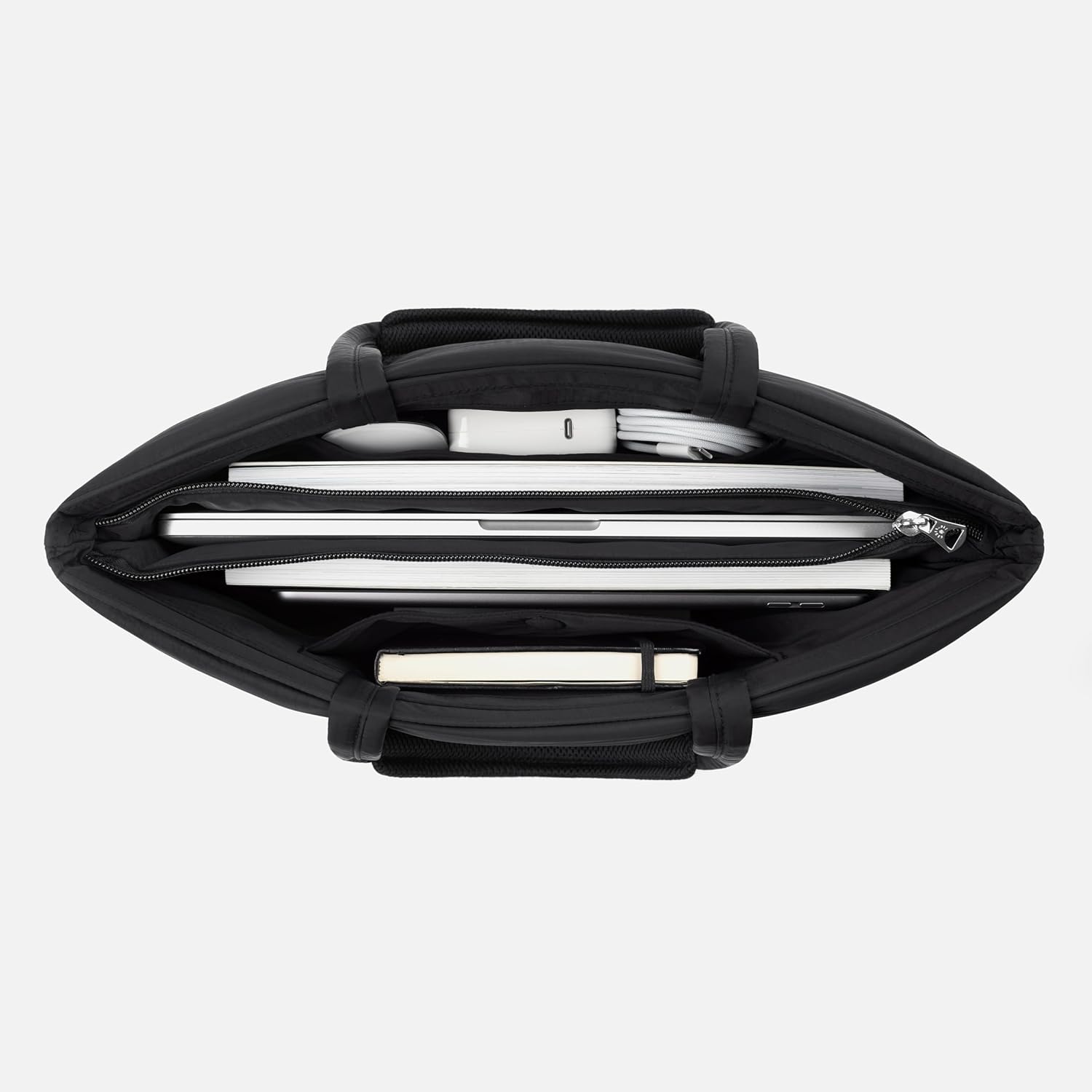 Comfyable Puffy Laptop Bag Compatible for 13 14 Inch MacBook Pro/Air, Lightweight Handbag for Women for Office Work School