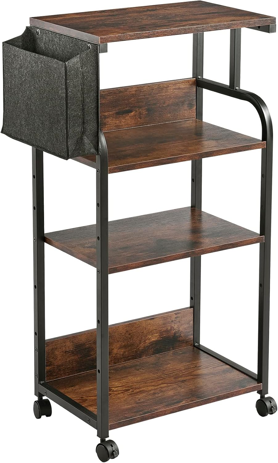 Fannova 4 Tier Narrow Tall Printer Stand with Adjustable Shelf and