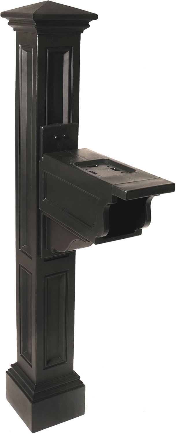 (incomplete) Mayne 5846-B Charleston Plus Mail Post, 26x9, Black