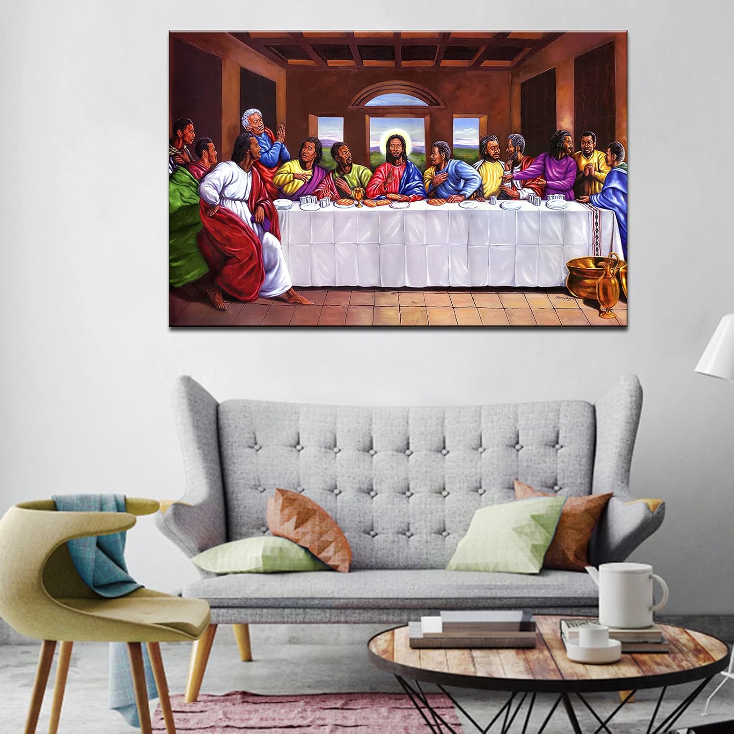 Buy TIMUBA The Last Supper Canvas Wall Art, Last Supper Wall Art Decor, The Last Supper Wall