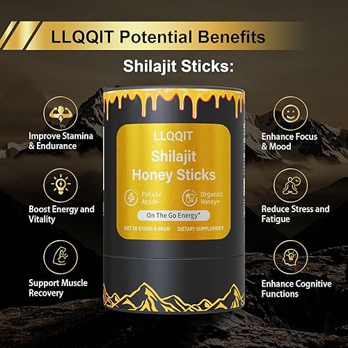 Miniatura 3 de Pure of Himalayan of Shilajit de palitos de miel con orgánico y azafrán, más de 85 minerales traza, 75% más de ácido fúlvico, 30 unidades