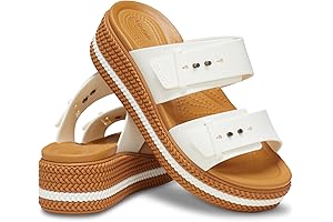 Women's Crocs Brooklyn Buckle Low Wedge Sandal