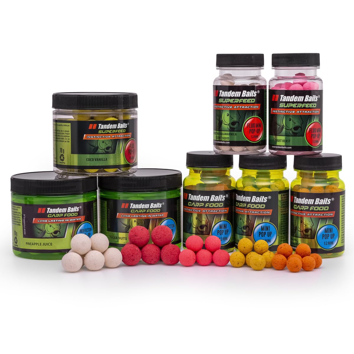 Tandem Baits Set di 22 Carp Hook Baits Fishing Box XXL | Mini Pop Up Boilies Tandem Baits Set di 22 Carp Hook Baits Fishing Box XXL | Mini Pop Up Boilies