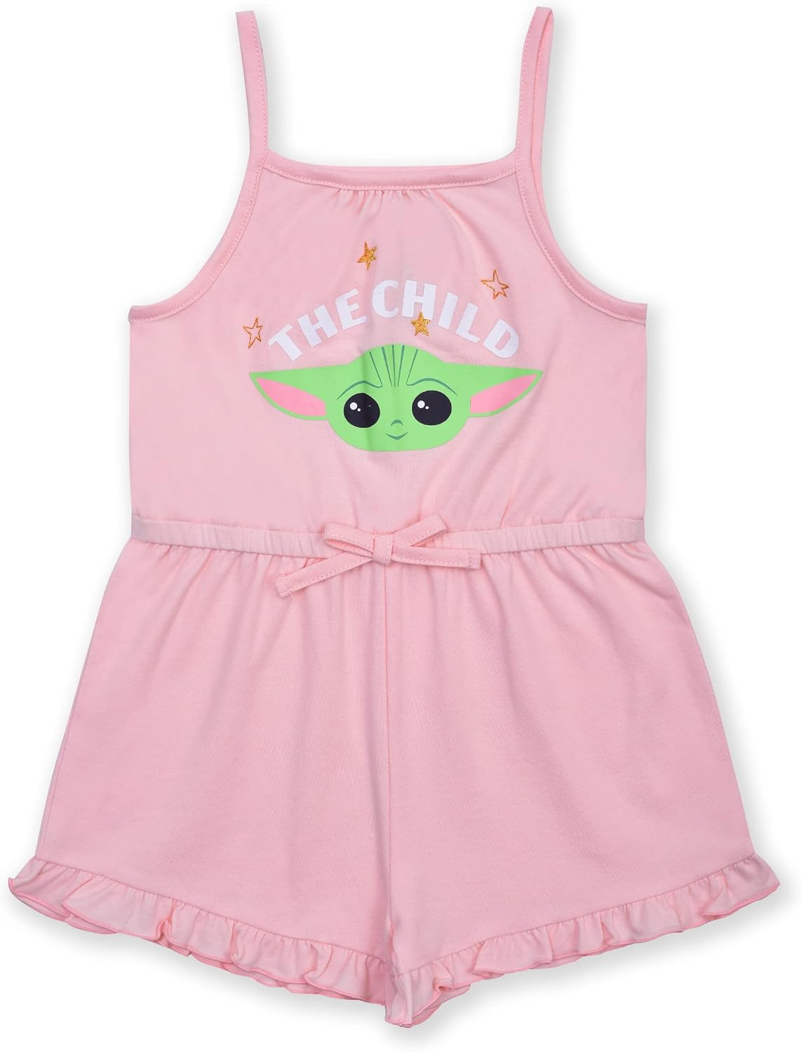 STAR WARS The Mandalorian Grogu Girls 2 Pack Romper for Infant and Toddlers