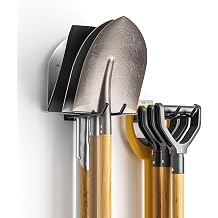 zacurter Garden Tool Storage Hooks for Garage & Shed   Wall Mounted Garden Tool Rack for Shed Organizer & Storage Solutions   2 Pack Heavy Duty Weatherproof Metal Hook for Shovels, Rakes & Hoes