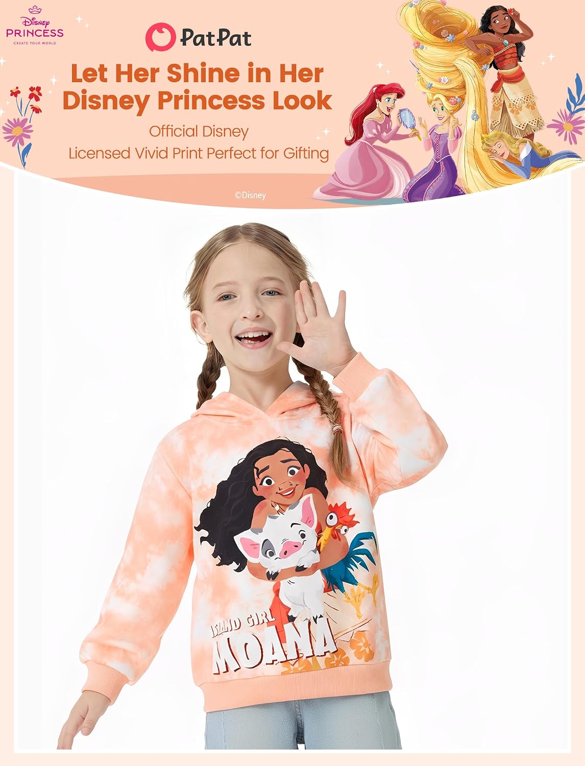Disney Graphic Hoodie Kids Sweatshirt for Boys & Girls 2-13 Years