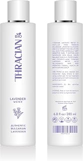 Thracian BIO 100% Pure Bulgarian Lavender Floral Water, Skin and Hair Toner, Anti-Aging, 6.8 fl oz, 200 ml, Distilled in Bulgaria, No Added Fragrance, Vegan, Cruelty-Free, Alcohol Free