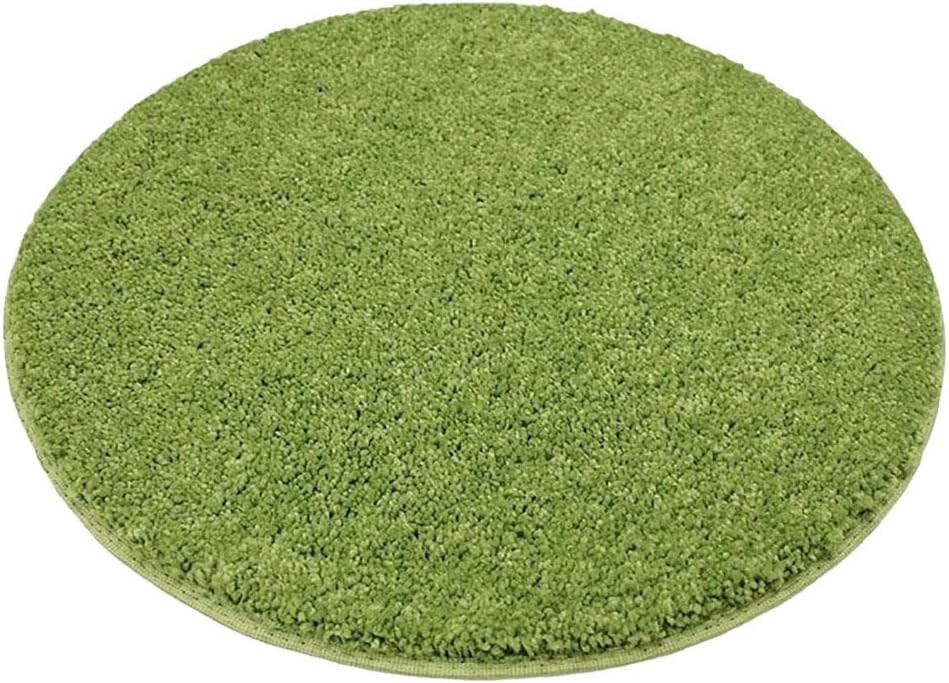 Set 4 - Gremlin Green Kids Crazy Carpet Circle Seats 18” Round Soft Warm Floor Mat - Cushions | Classroom, Story Time, Group Activity, Time-Out Spot Marker and Fun. Home Bedroom & Play Areas