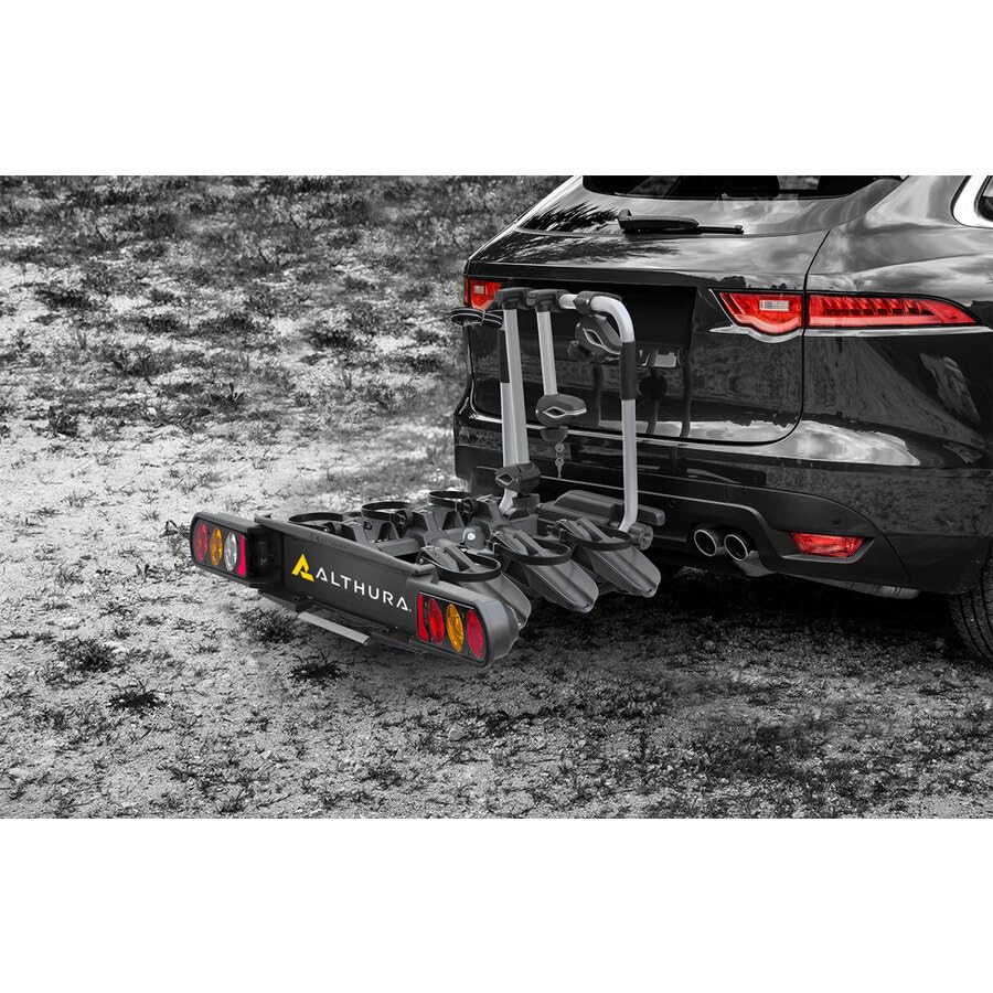 Portabici G.Traino ripiegabile BLUR 3b per 3 bici, Carico max 60kg, Compatibile con Automobile