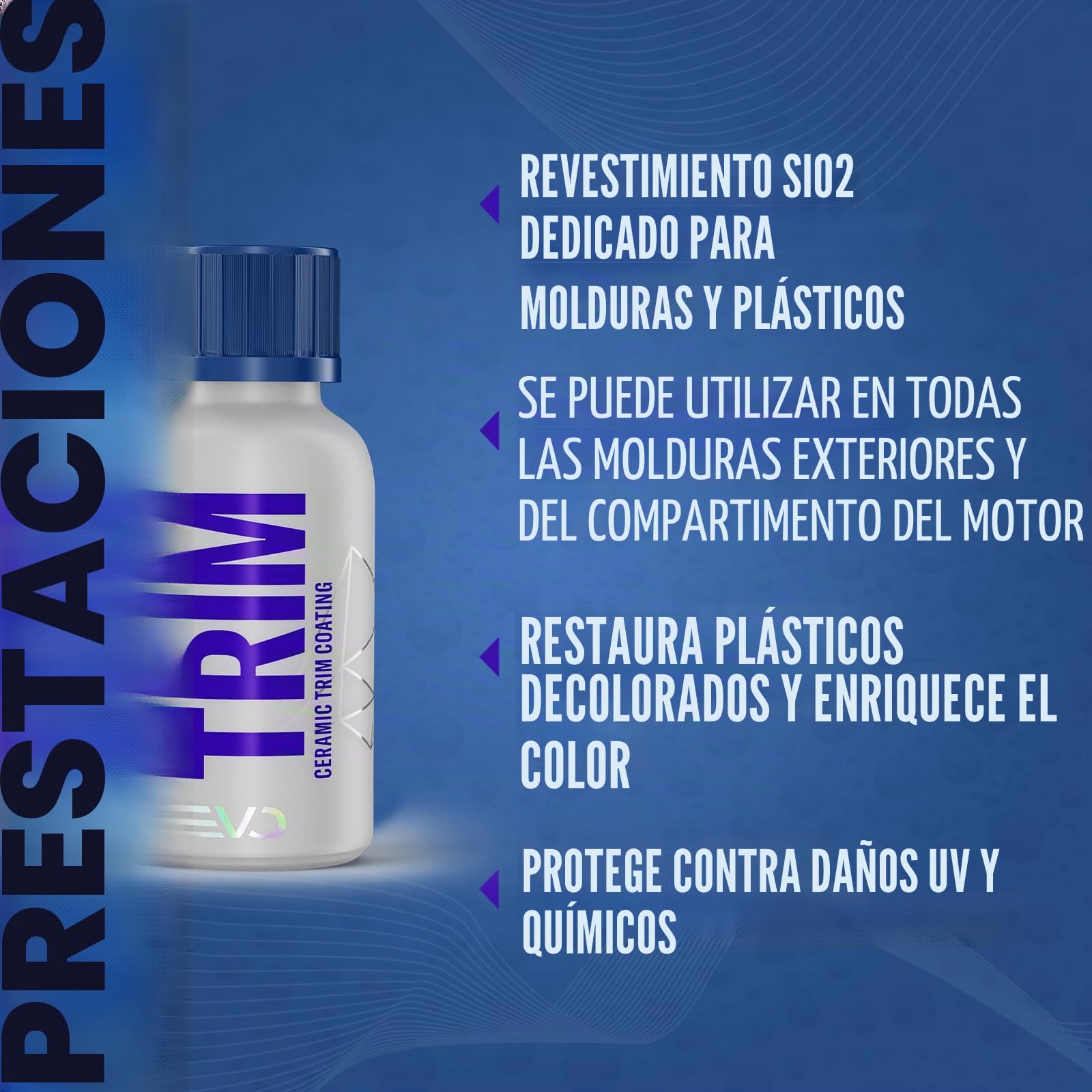 Gyeon Q² Trim EVO - Sellador de plástico de cerámica para Coche, protección a Largo Plazo, refresca el Color y Efecto autolimpiante para Exteriores (30 ml)