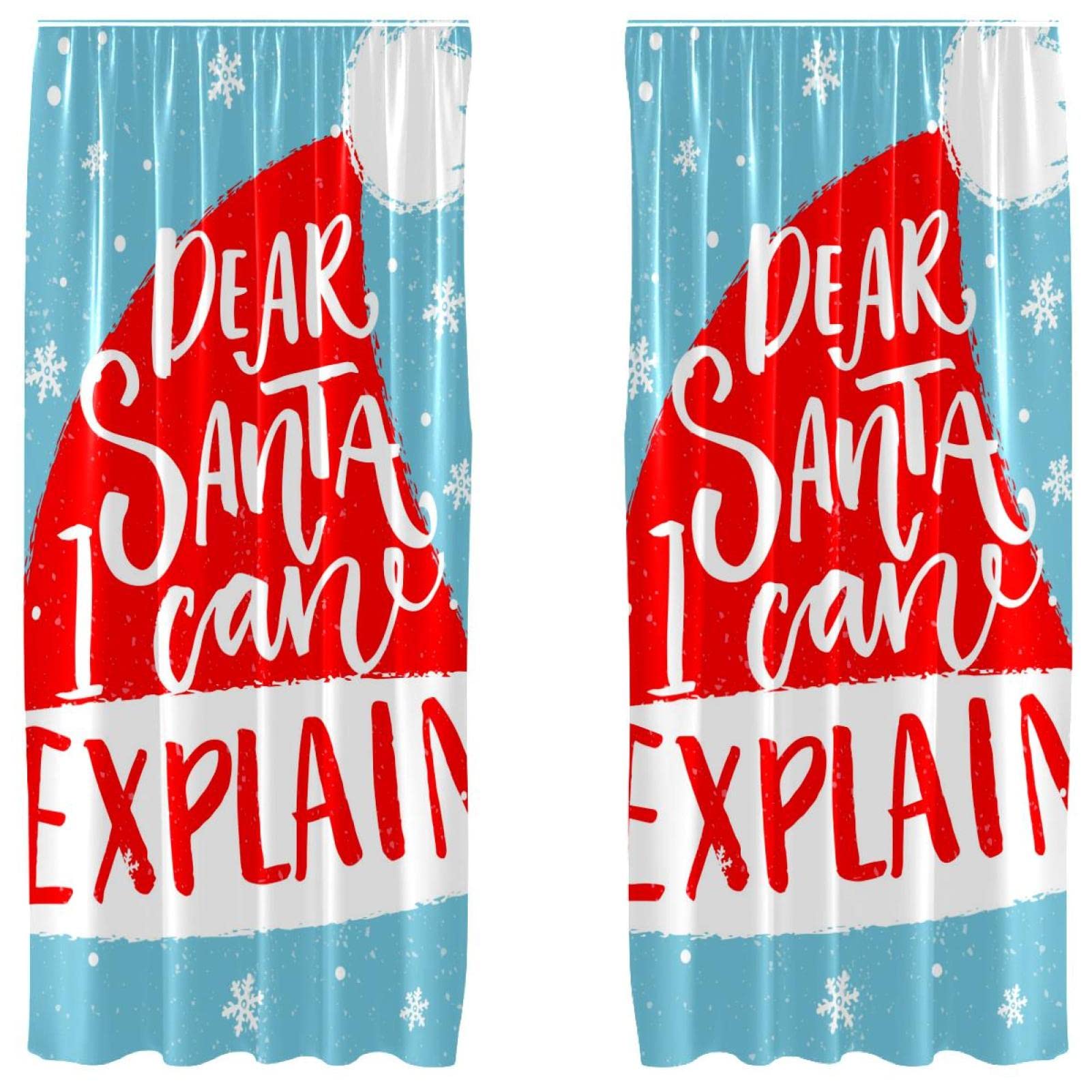 Cortinas opacas para evitar la luz del sol en dormitorios infantiles con diseño navideño