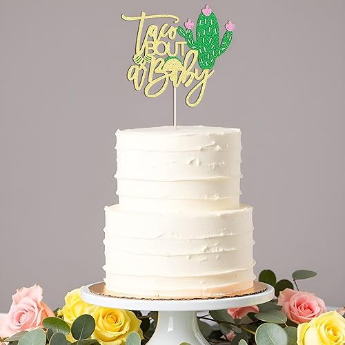 Miniatura 9 de Sleyberoy Taco Bout a Baby Cake Topper-Fiesta de cumpleaños temática mexicana taco Bout a Baby Shower revelación de género, papel para fiesta de