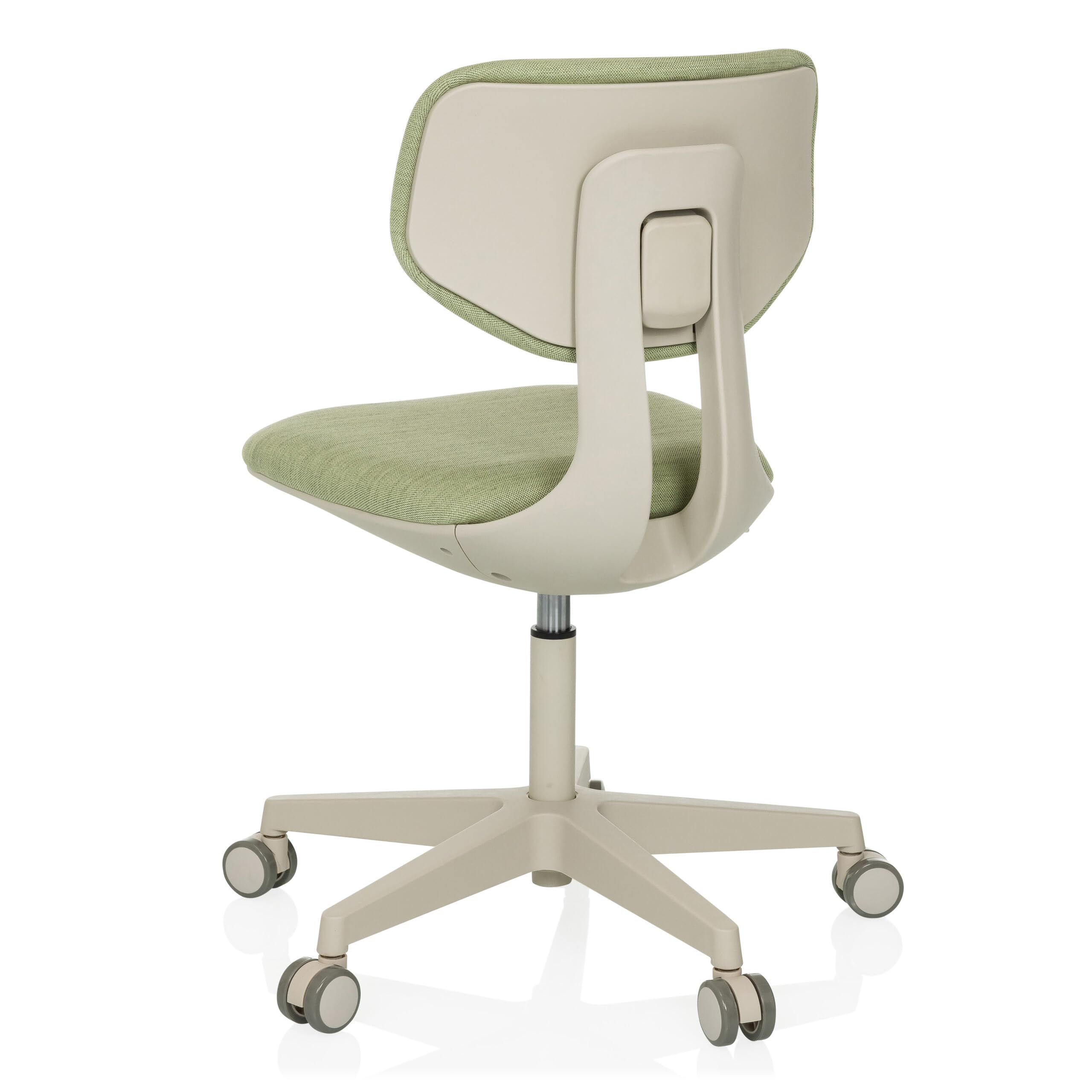 HJH Office sedia girevole per bambini con schienale regolabile in altezza KID CLASSIC Sedia da scrivania per bambini da 6 a 12 anni, verde