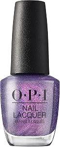 OPI Nail Lacquer Leonardo’s Model Color | Opaque Dark Purple Shimmer Chip Resistant Nail Polish | Muse of Milan Collection