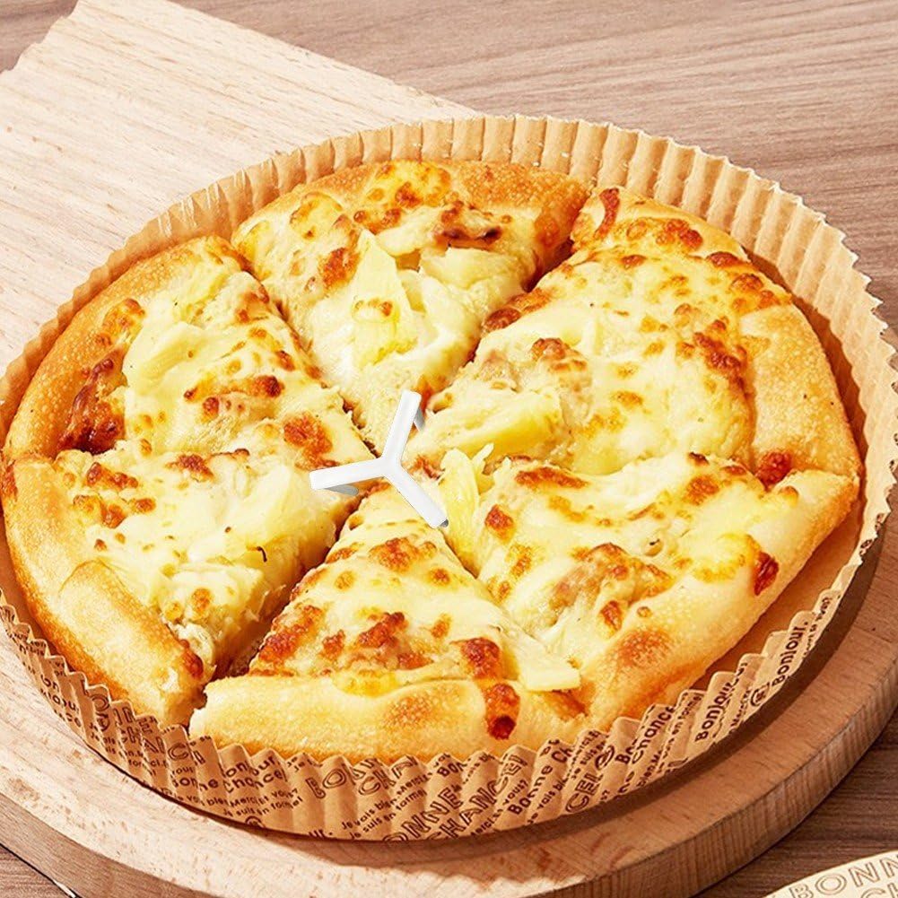 100 Stück Pizzaständer, Pizza-präsentationsständer, Dreieckig, Stapelbar, Pizza-stativ, Stützrahmen, Pizza-tischständer, Pizza-Rack, Weiß