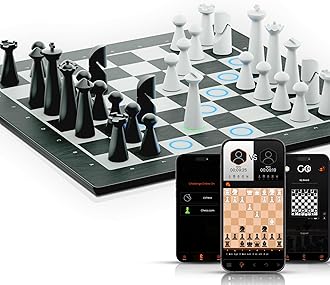 GoChess Mini - AI Electronic Chess Board Game, Light Up Chess Set for Adults & Kids for All Skill Levels with Online Play App - Perfect as a Gift for Smart Board Games Lovers