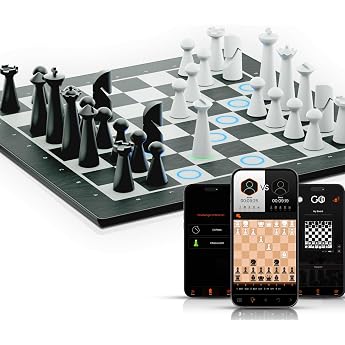 GoChess Mini - elektronisches Schachbrett-Spiel mit KI, beleuchtetes Schachset f&uuml;r Erwachsene &amp; Kinder aller Spielst&auml;rken mit