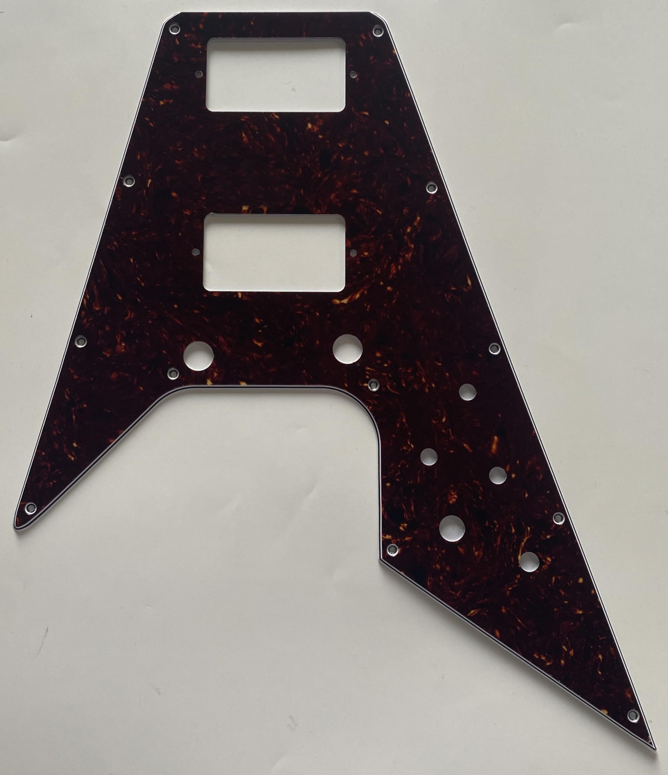 For Fit Gibson Flying Vスタイルギターピックガード(4層ブラウントーズ)