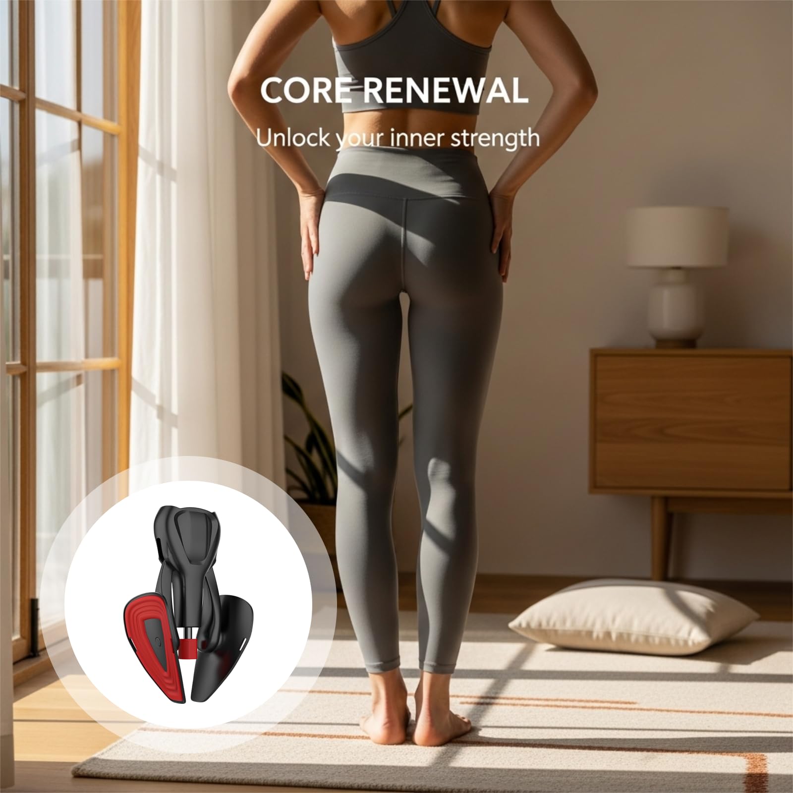 Exerciteur de Kegel, appareil réglable 0 à 110 lb, 0 à 50 kg pour le renforcement du plancher pelvien, des cuisses, des fesses, récupération après accouchement, exercice anal, plastique, métal,