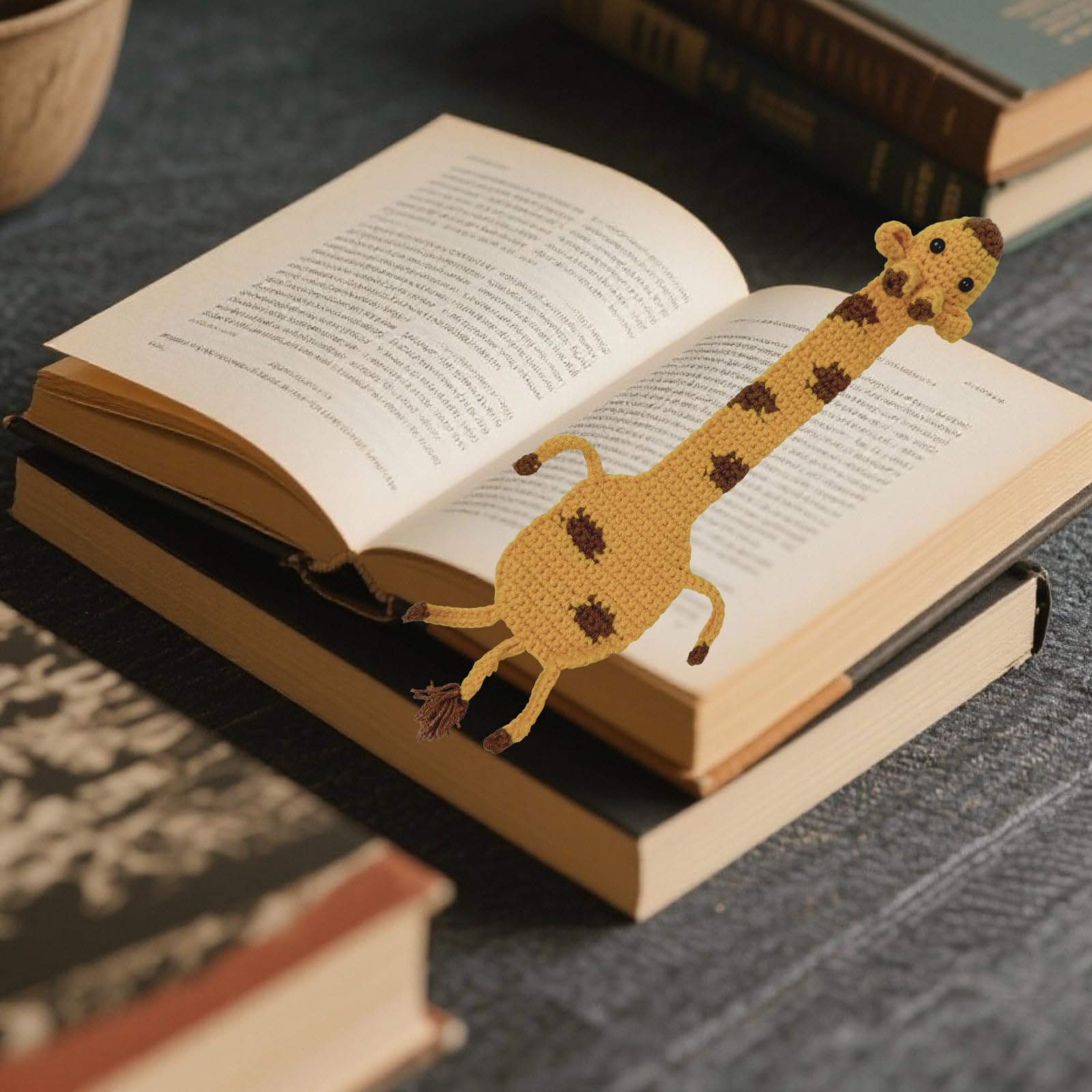 handgehäkelte 3D-Lesezeichen mit charmanten, personalisierten Designs. Diese bezaubernden Lesezeichen sind witzige Lesebegleiter. Geschenke für Buchliebhaber, Geburtstag