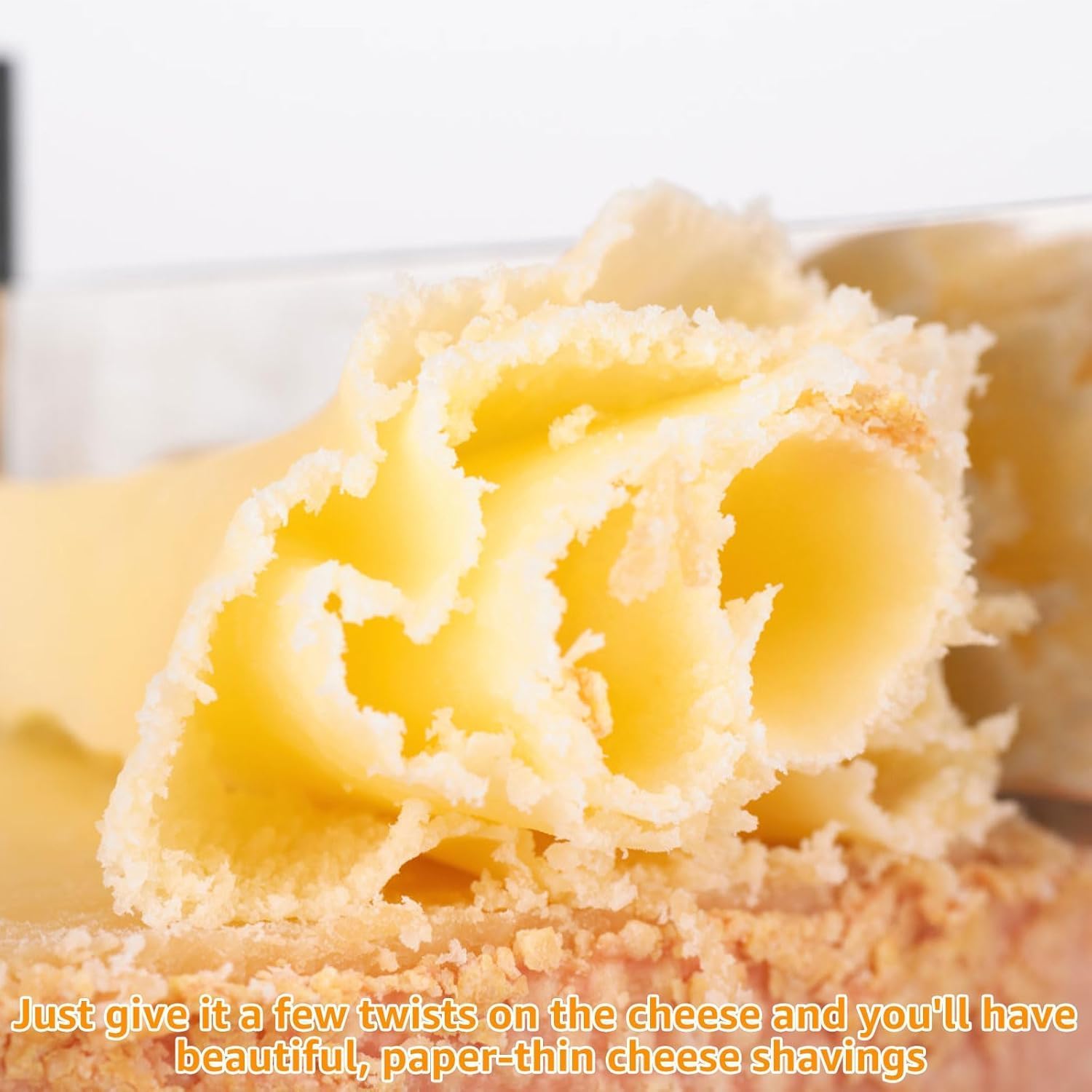 Zholp Cheese Shaver – Professional Spiral Cheese Cutter with Stainless Steel Blade & Wood Base, Makes Easy Cheese Roses, Ideal for Tête de Moine, Parmesan, Hard Cheeses, Charcuterie Boards & Gifting