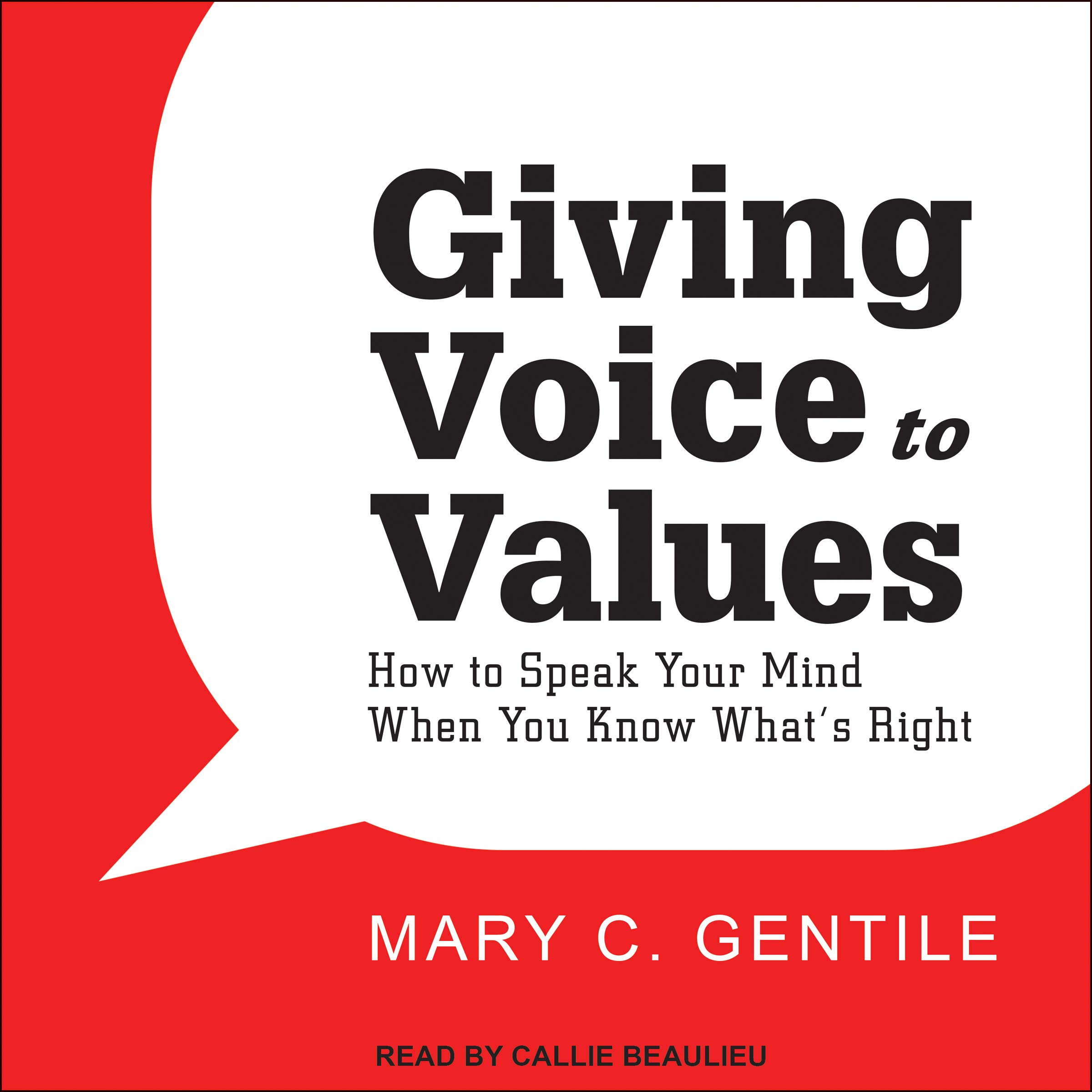 Cover art for Giving Voice to Values