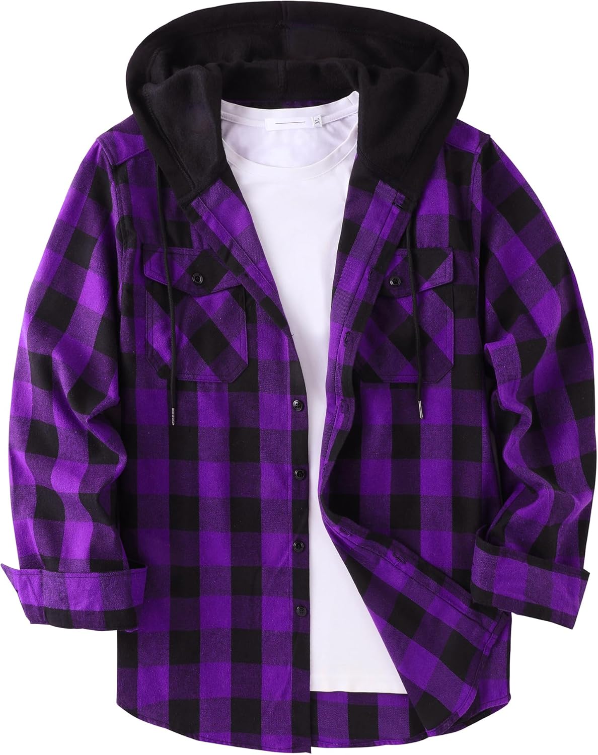 JACKETOWN Hooded Flannel Shirt for Men Plaid Shirts Pakistan Ubuy