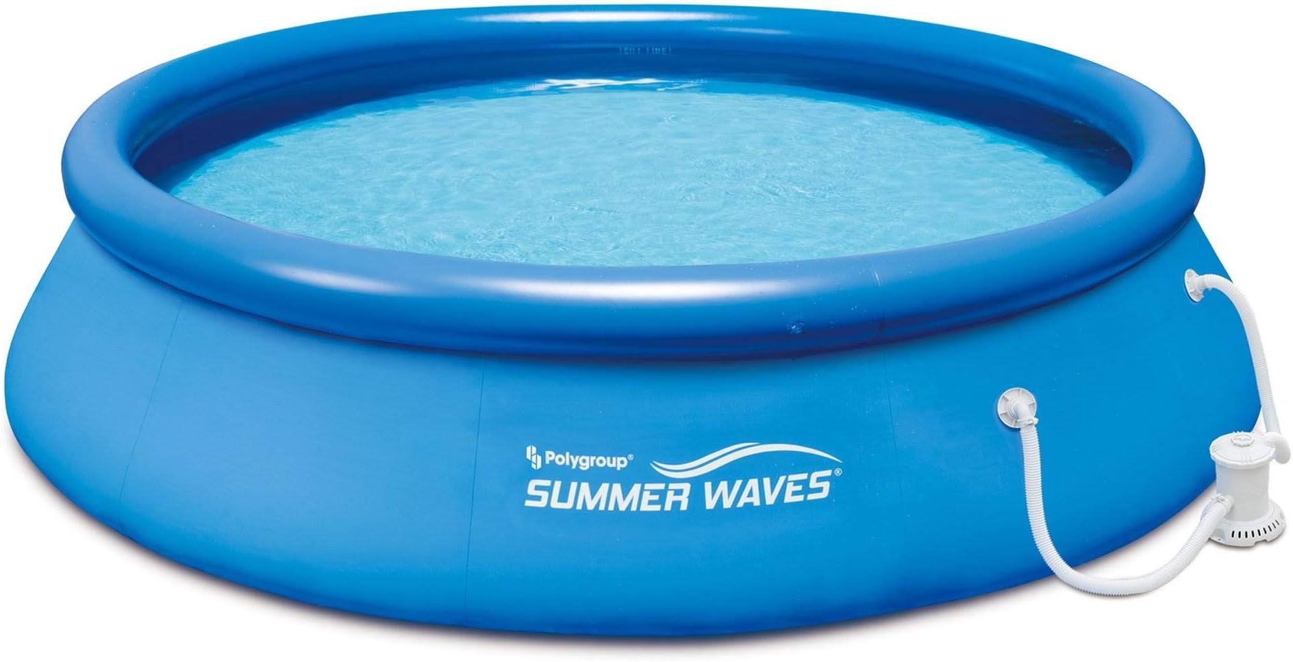 Summer Waves 12' Ft. Quick Set Inflatable Above Ground Pool with Filter Pump