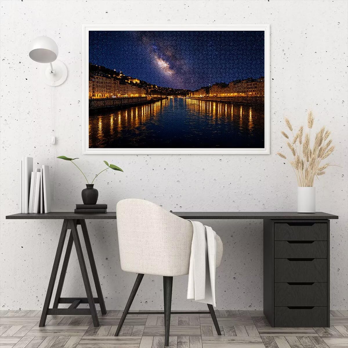 Puzzle 3000 Piezas, Puzzle Paisaje con Caja Regalo para Adultos, Rompecabezas de Madera, Rompecabezas Desafiante Decoracion Navidad, Regalo Mujer, Cuadros Decoracion Salon Modernos, (Starry Night) H-3
