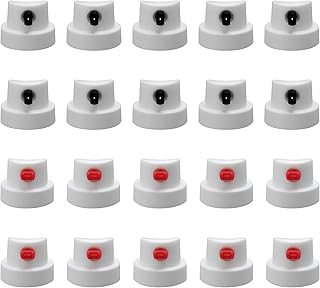 Montana Cans Flatjet Cap Wide, Spray Paint for Female Cans-Spray,Graffiti Art Supplies Spray Can Nozzle, Pack of 20, Spray Paint Nozzles