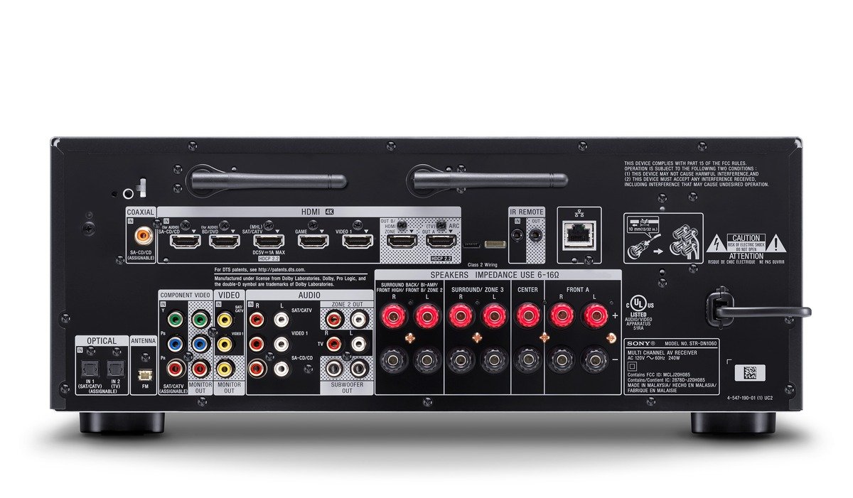 Sony STRDN1060 7.2 canais de alta resolução WiFi Network AV