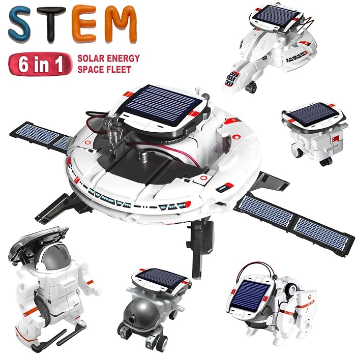 Buy AoHu 6in1 STEM Projects Science Solar Robot kit for Kids