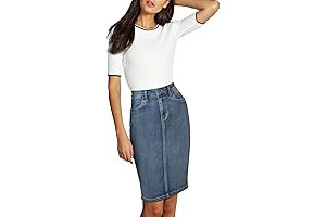 Women's Casual Super Comfy Stretch Denim Skirt