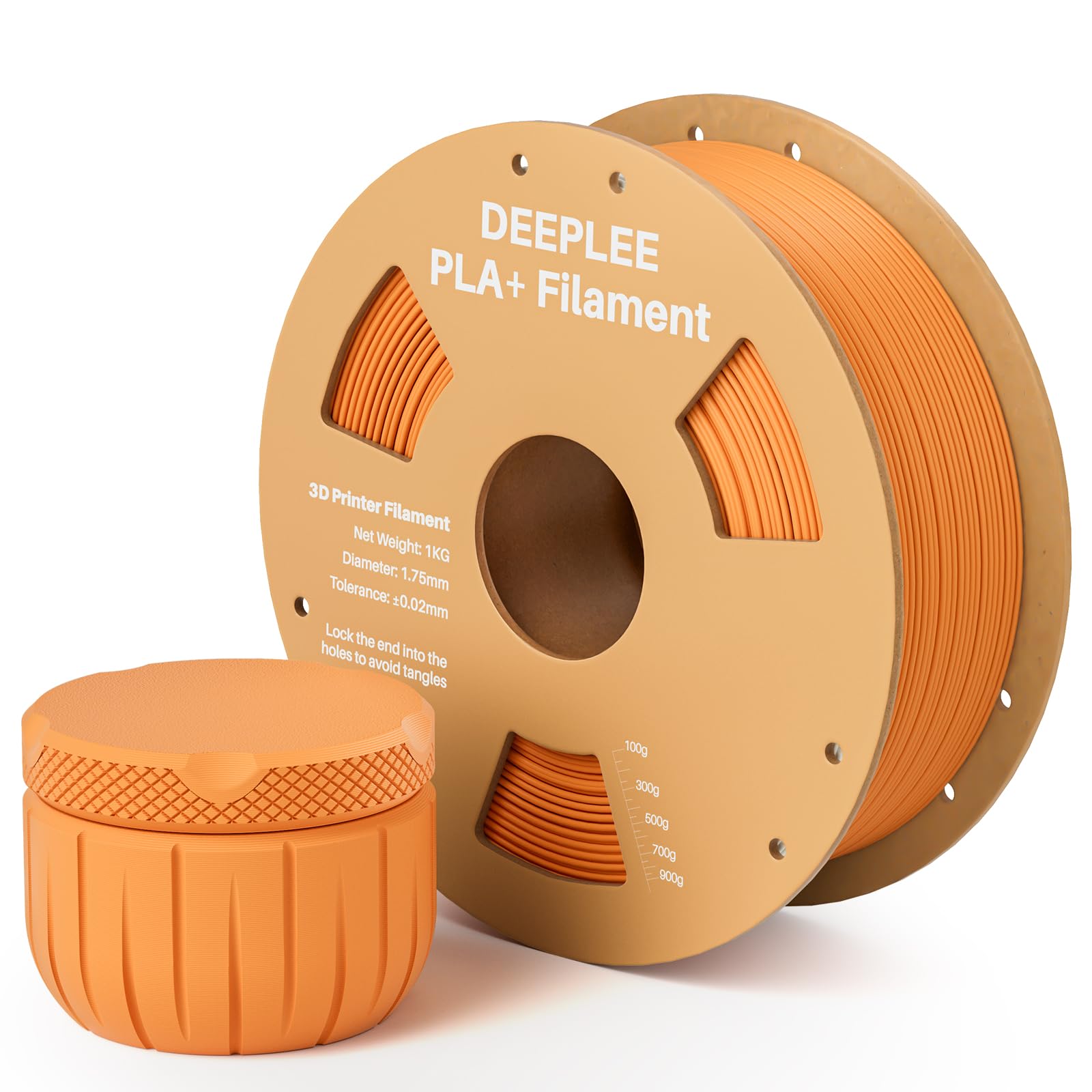 DEEPLEE PLA+ 1.75mm 3D Printer Filament, PLA Plus with Dimensional Accuracy +/- 0.02mm, Higher Strength and Toughness, Neatly Wound, No Clogging, Fits