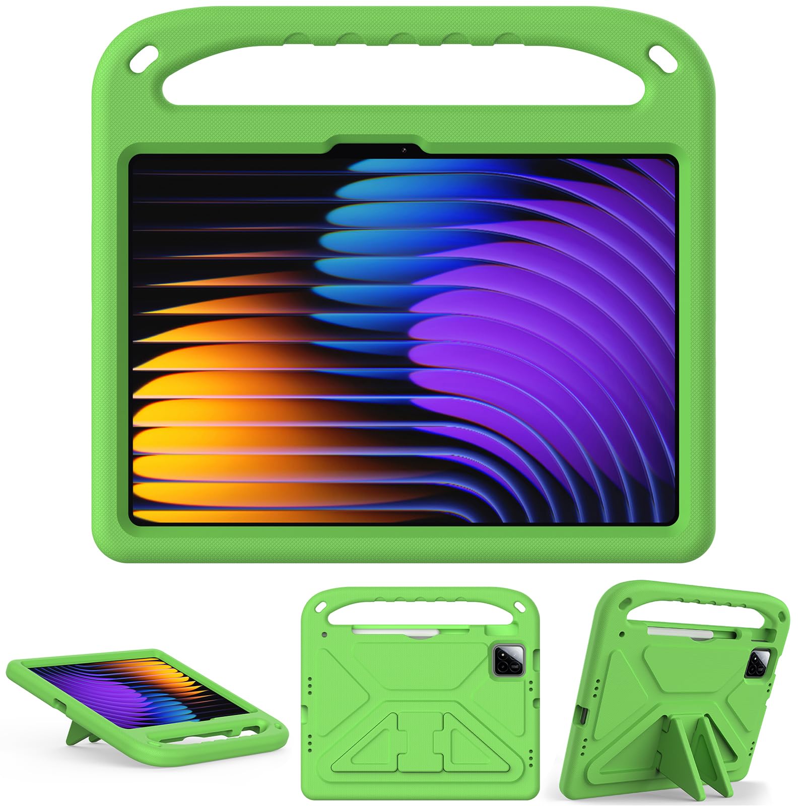 XunyLyee Hülle Kinder für Xiaomi Pad 7/ Pad 7 Pro/Xiaomi Pad 8/ Pad 8 Pro 11.2 Zoll Schutzhülle, Grün