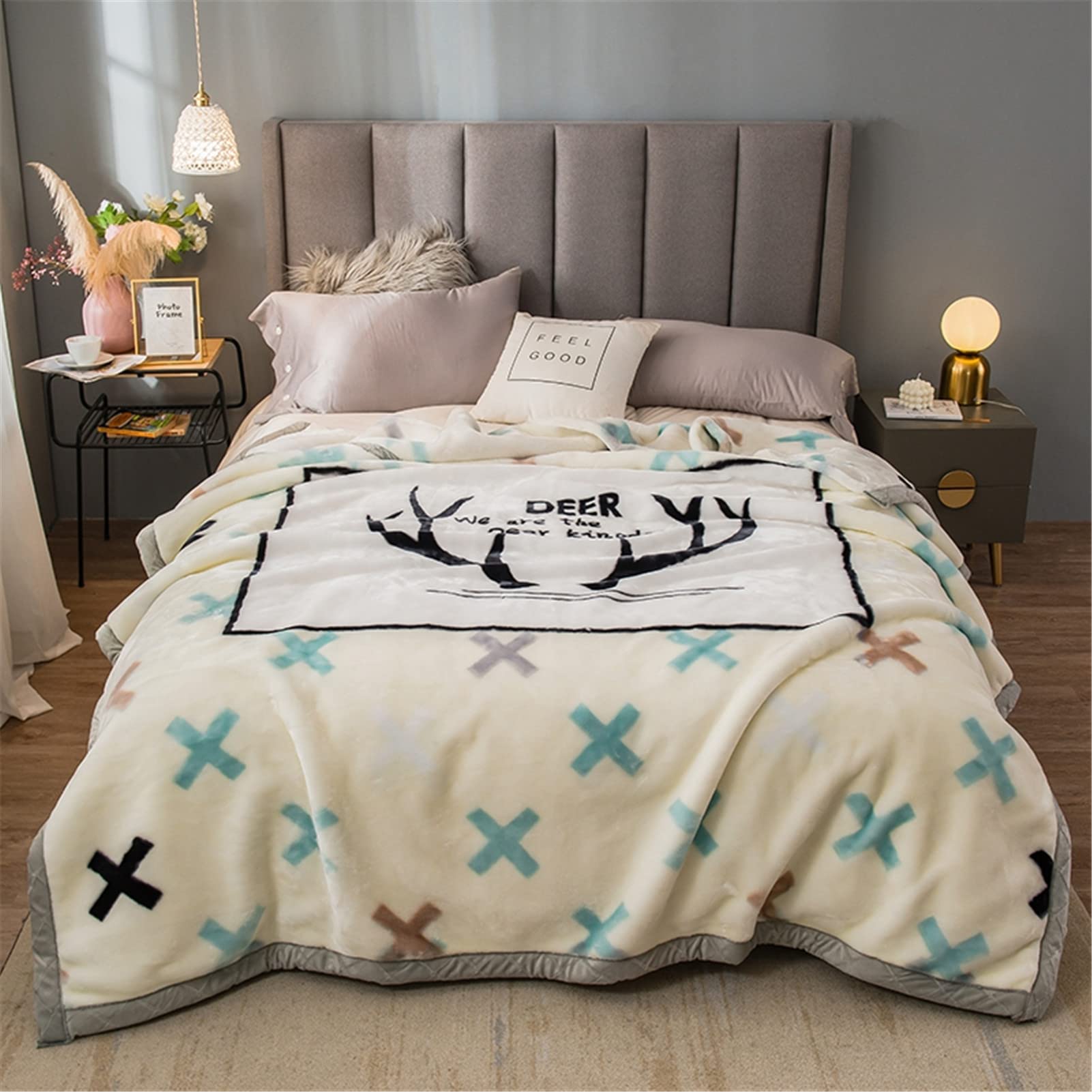 Coperta XL Sherpa 150x200 Cm In Peluche Blu – Morbida, Spessa E Calda – Lavabile In Lavatrice – Per Divano E Letto, Alta Qualità