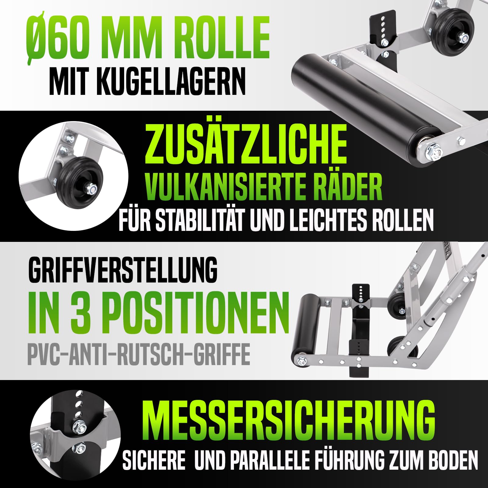 TURFEX SC-100 Manueller Rasensodenschneider, Rasenschälmaschine, Sodenschneider – 30 cm