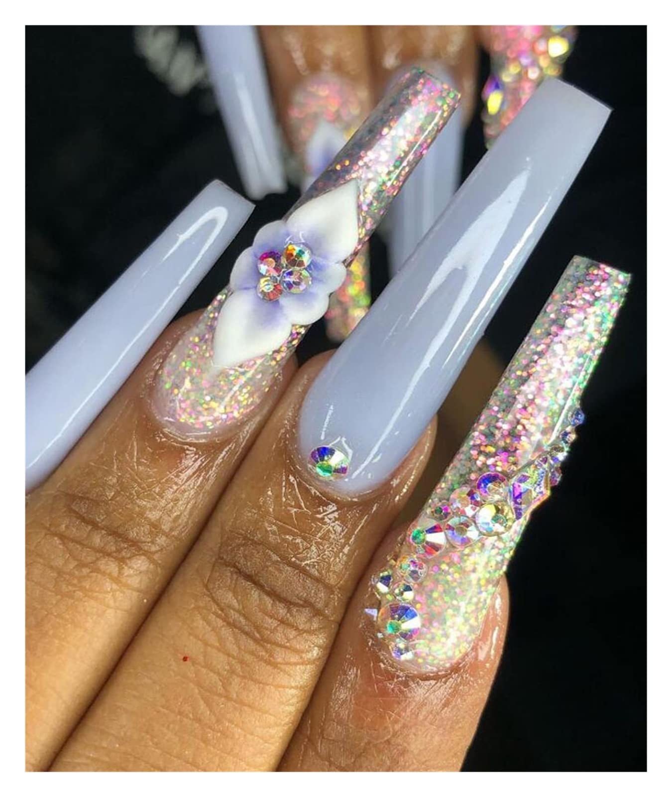 Gelspitzen Nagelverlängerung Set – 624 Stück, 15 Größen, Mit Feilen & Knipser, Transparent Lang Sarg