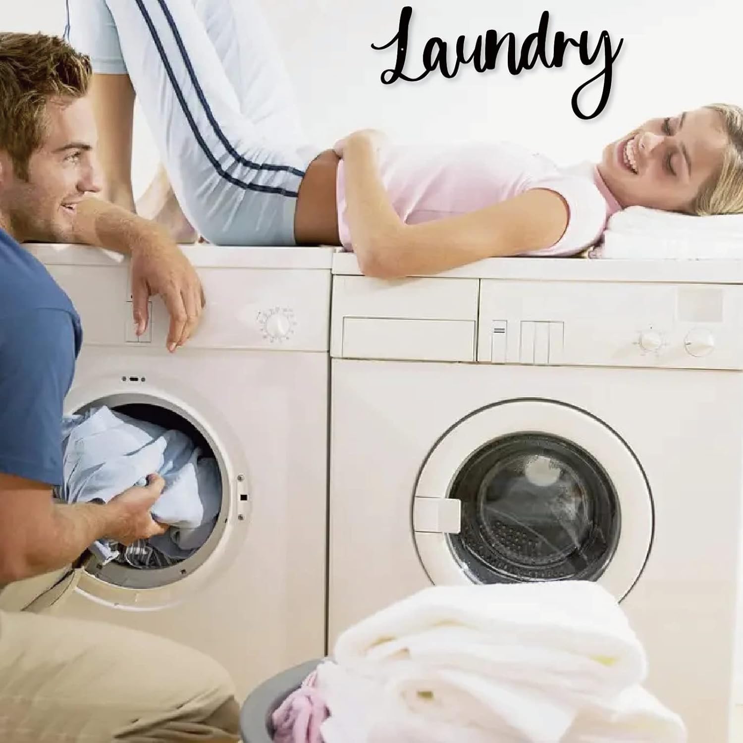 Laundry Room Metal Wall Art, Laundry Decor Sign, Laundry Decor For Laundry Room, Laundry Decorations For Laundry Room, Modern Laundry Sign Decor