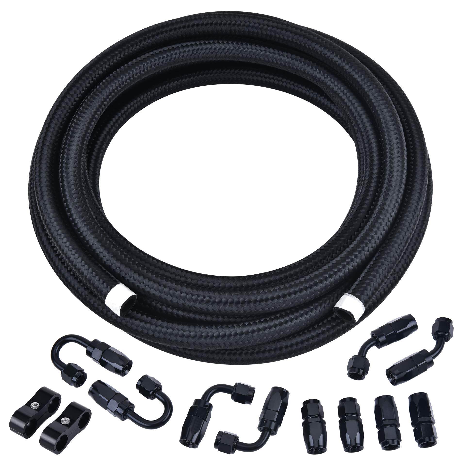 Buy EVIL ENERGY 8AN Fuel Line Kit, 8AN Nylon Braided Fuel Line Hose