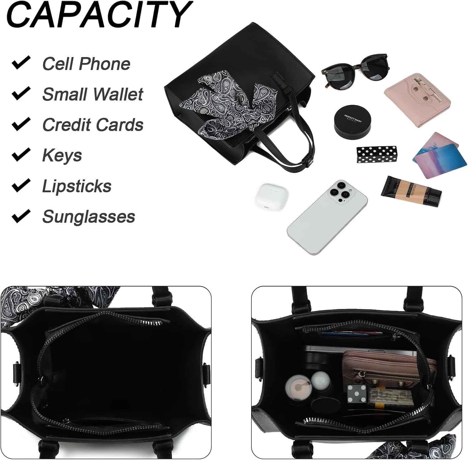 Gladdon Small Crossbody Purses for Women Shoulder Bag Trendy Designer Ribbon Satchel Handbag with Wide Strap - Image 3