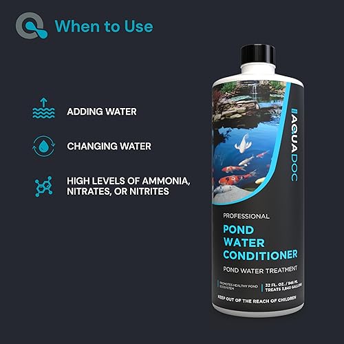 Miniatura 8 de AquaDoc Fish Pond - Acondicionador de agua para estanques al aire libre, 32 onzas, fabricado en Estados Unidos