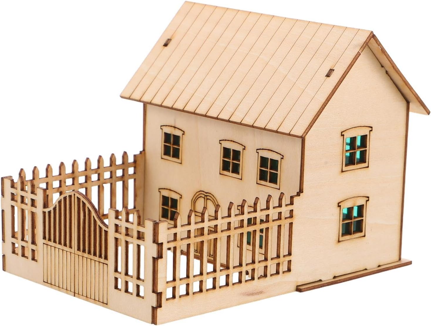 Wooden 3d Puzzle Model Kit for Adults, Pre-assembled Mini Rustic Cottage House, Craft Building Jigsaw Puzzle for Desktop Decoration and Hobby