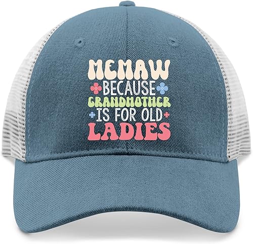 Miniatura 9 de devor Gorra Memaw Because Grandmother is for Old Ladies Gorras de béisbol, sombreros divertidos para mujer