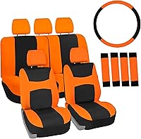 Vista 13 de FH Group Fundas de Asientos de Coche Juego Completo de Tela, Combo de Ajuste Universal, Fundas de Asientos Automotrices Lavables, Fundas de Asientos