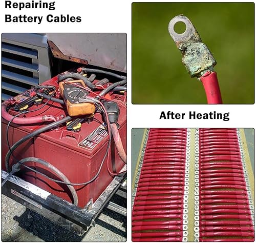 Miniatura 6 de Tubo termorretráctil de alambre de 12 pulgada, tubo termorretráctil marino de poliolefina, tubos eléctricos 31 con forro adhesivo de doble pared