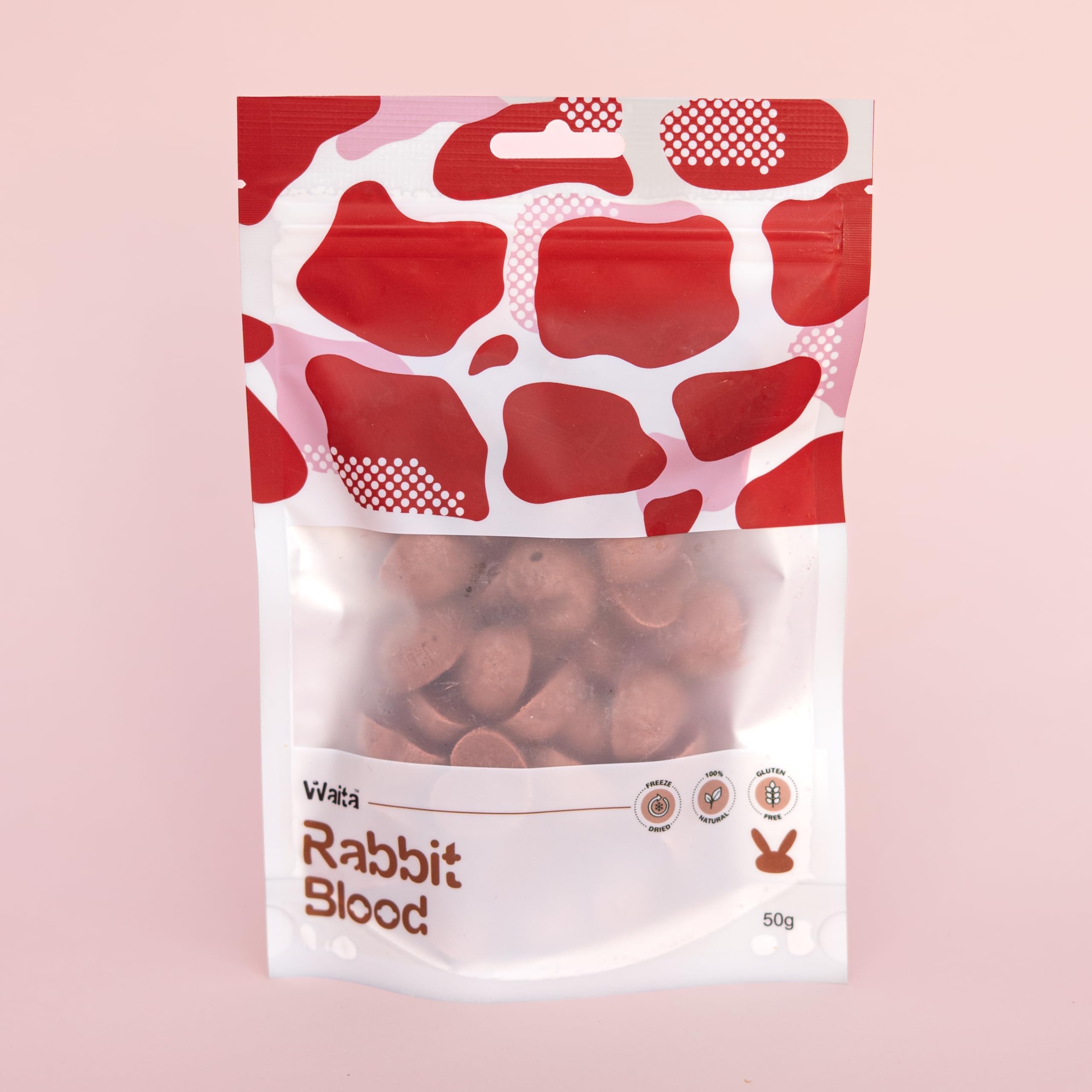 Freeze Dried Rabbit Blood 150g for Cat Treats Pets Dog Treats Natural Fresh Cat Food And Dog Food 50g Bag โ image 1